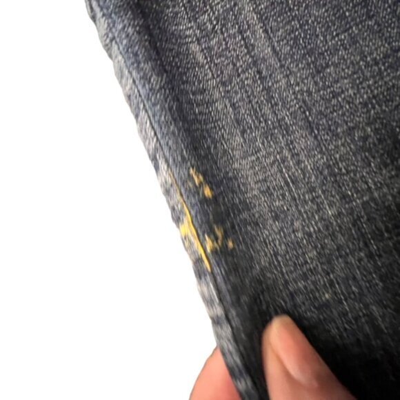 Chico Platinum Jeans Women Size 2 Blue Denim Dark Wash‎ Straight W35 L26.5 BLING - Picture 7 of 16